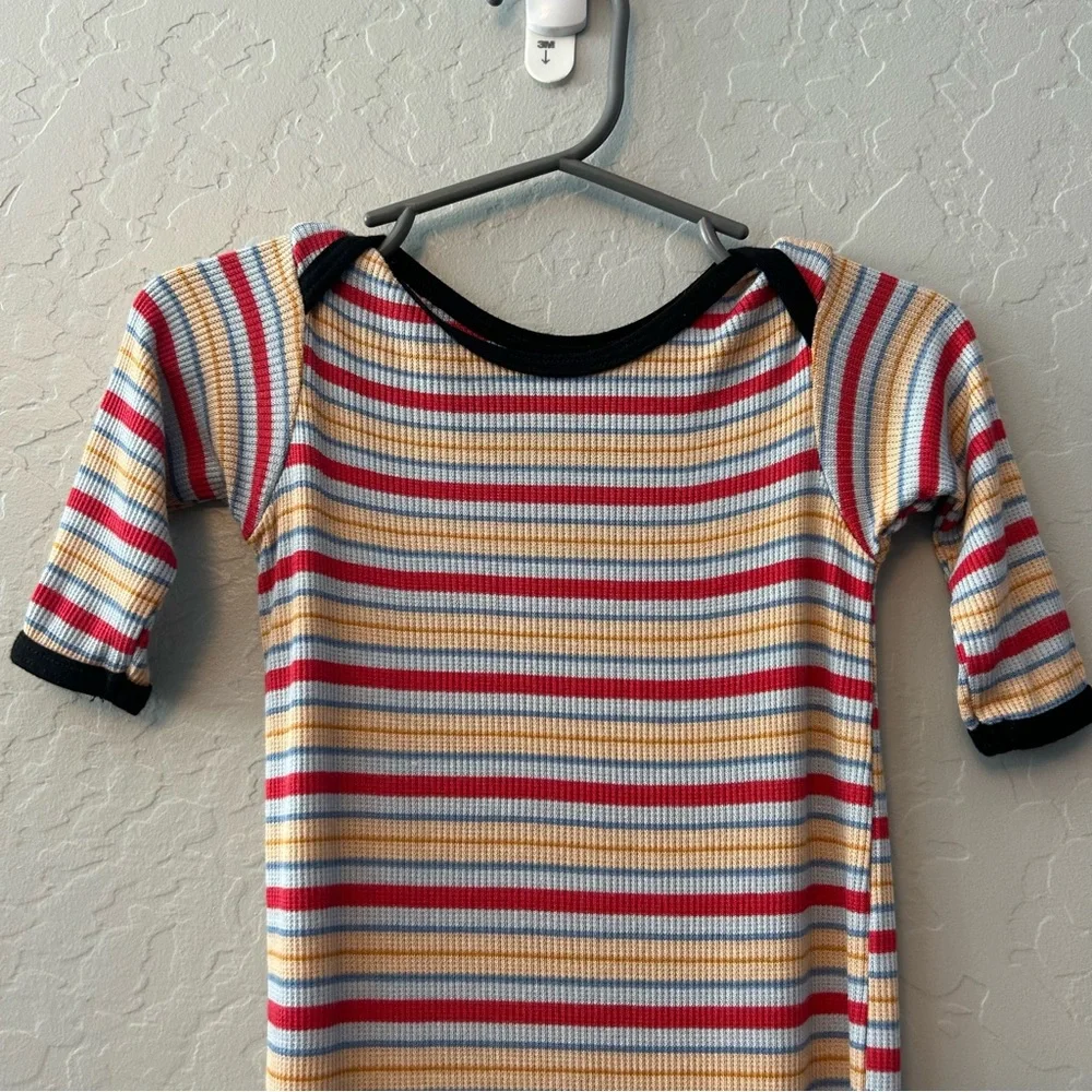 Cozys striped ribbed